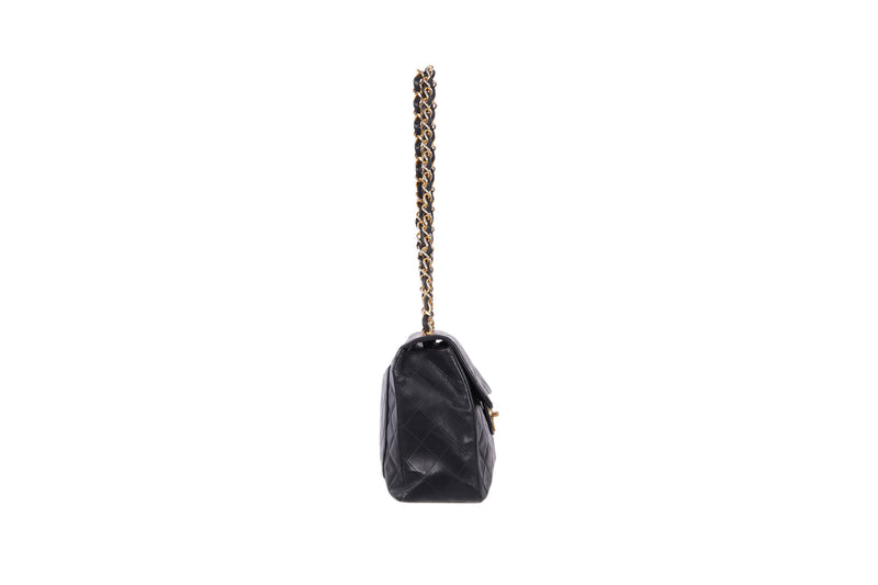 VTG CHANEL JUMBO XL LAMBSKIN LEATHER BAG - Mint Market 