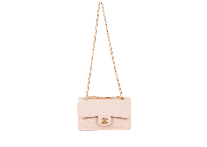 VTG CHANEL BABY PINK LAMBSKIN 2.55 CROSSBODY - Mint Market 