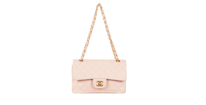 VTG CHANEL BABY PINK LAMBSKIN 2.55 CROSSBODY - Mint Market 
