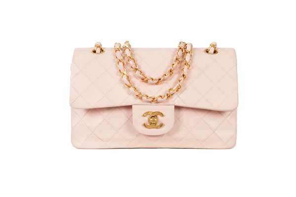 VTG CHANEL BABY PINK LAMBSKIN 2.55 CROSSBODY - Mint Market 