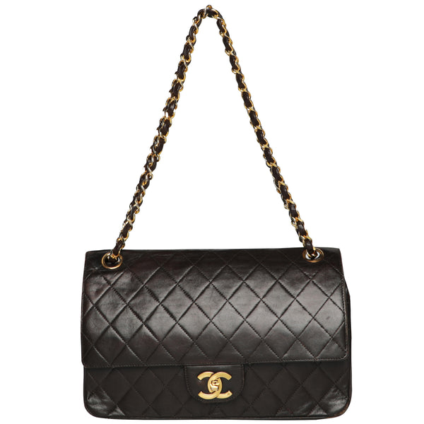 Vintage Chanel 2.55 Lambskin Leather Quilted Shoulder Bag