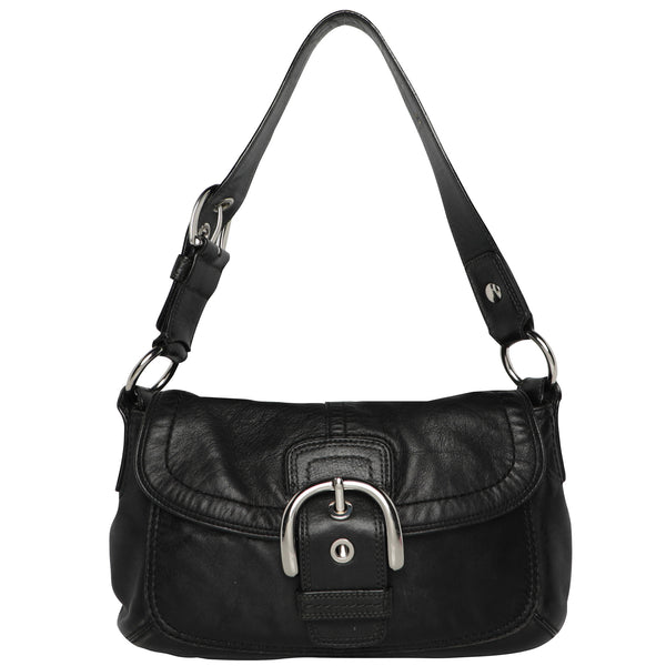 Vintage Y2K Coach Leather Maxi Shoulder Bag