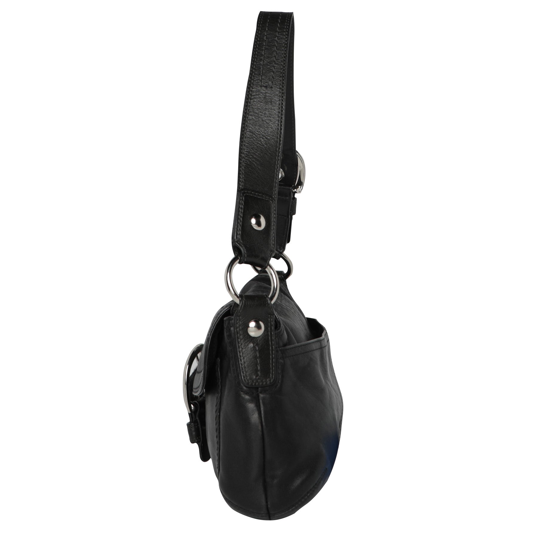 Vintage Coach Y2K Black Leather Shoulder Bag – Mint Market