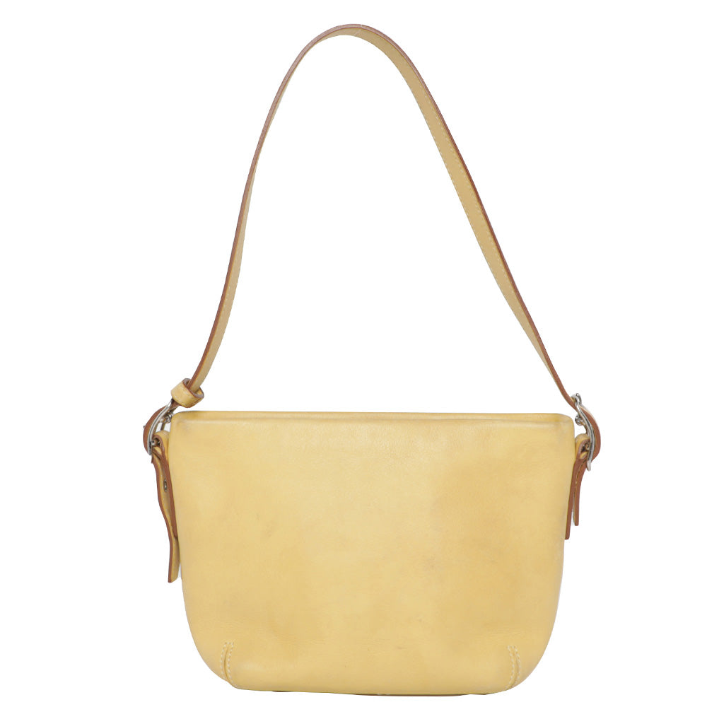 Mini Milo Classic Pastel Bag - Smooth Yellow - Smooth goatskin leather -  Sézane