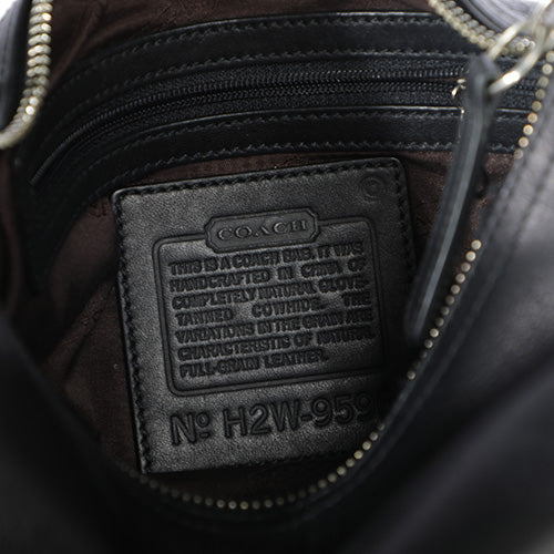 Vintage Coach Y2K Black Leather Shoulder Bag