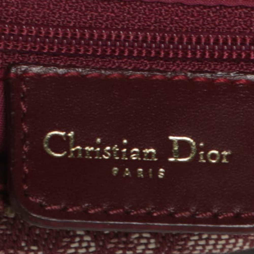 Vintage 90s Christian Dior Monogram Burgundy Diorissma Logo Leather Mi –  Mint Market