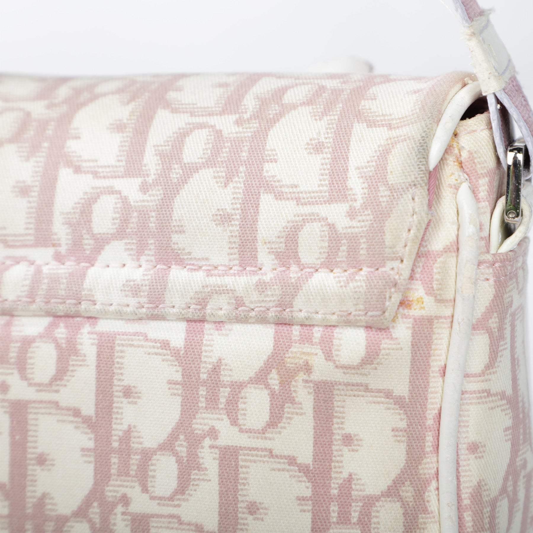 Vtg Christian Dior Logo Shoulder Monogram Crossbody Bag