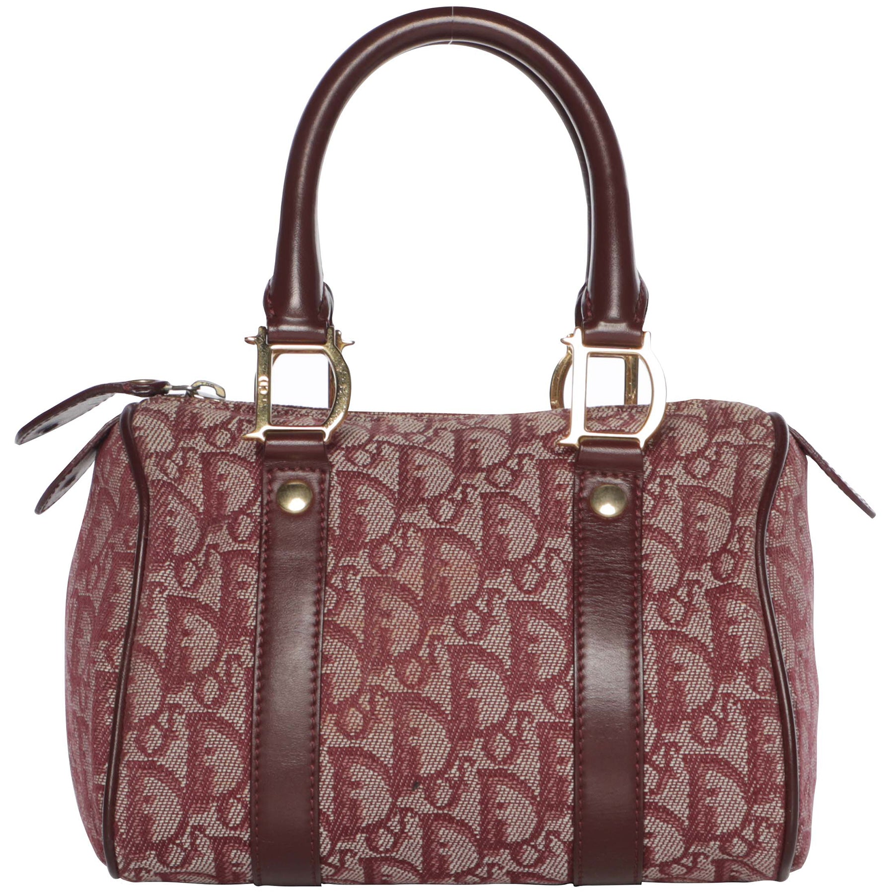Christian Dior Burgundy Oblique Saddle Medium Bag  The Closet