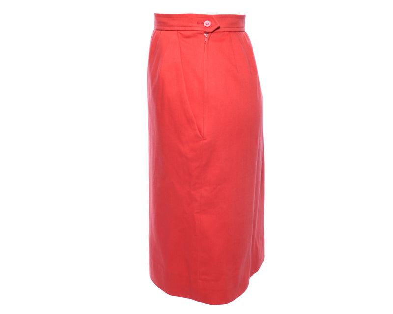 YVES SAINT LAURENT Vtg 2pc Ysl Power Shoulder Blazer Skirt Suit Set S M - Mint Market 