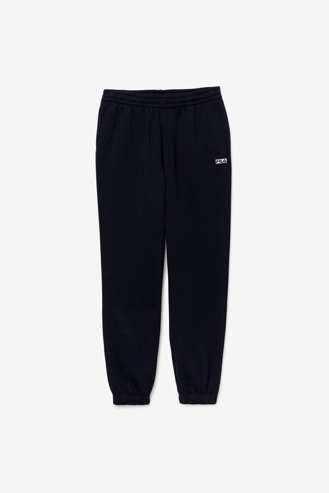 Fila Pants Womens Medium Black Swoosh Logo Casual Outdoor Jogger Sweatpants