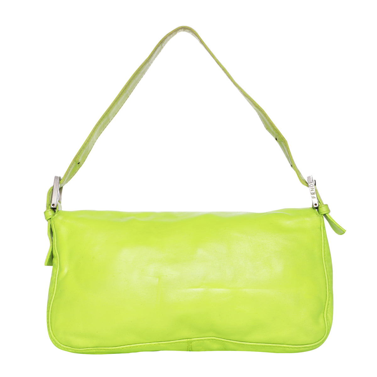 Vintage Fendi Lime Green Leather Shoulder Bag – Mint Market