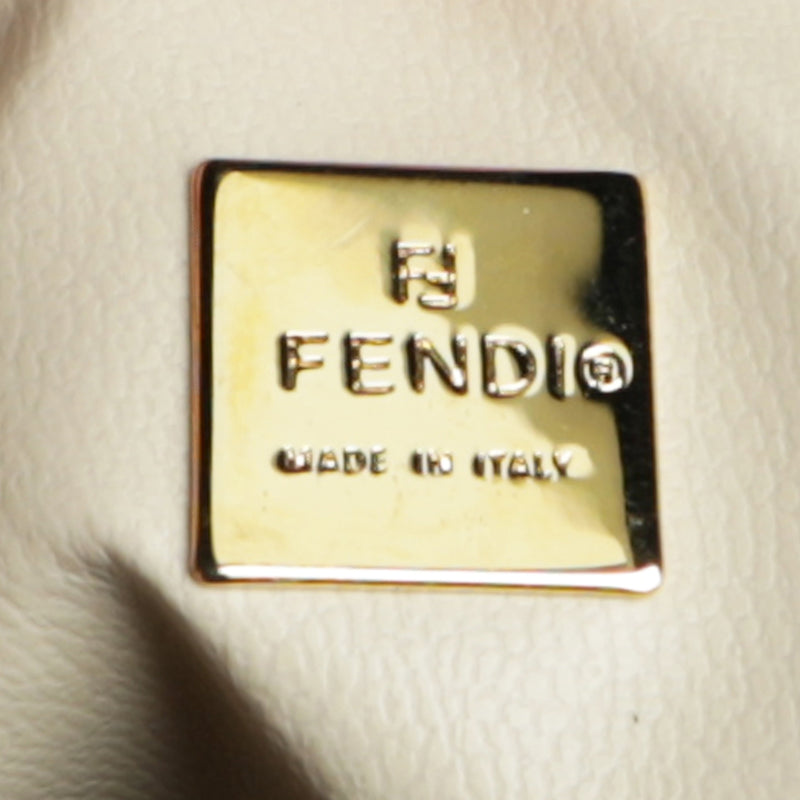 Vintage Y2K Fendi Plastic Covered Zucca FF Logo Shoulder Bag