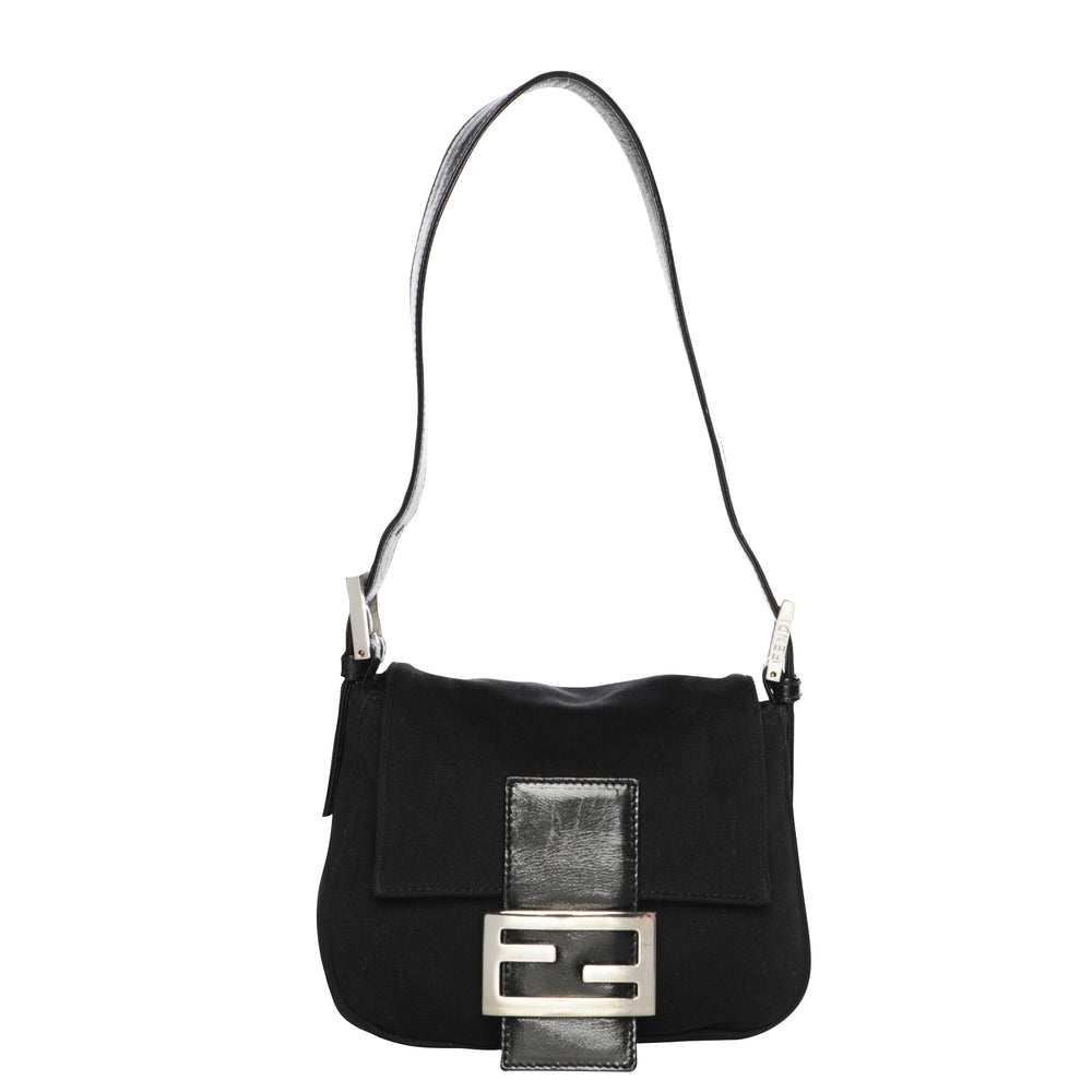 Vintage 00's Fendi Black Neoprene Baguette Bag – For the Ages