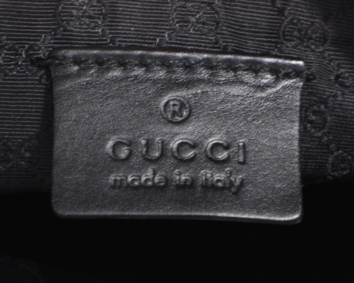 Gucci Stripe Shoulder Denim Leather Mini Micro Bag