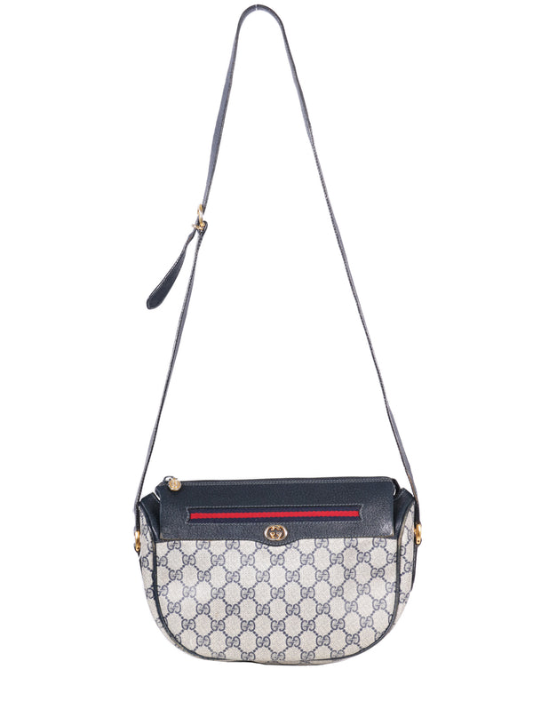 VTG GUCCI MONOGRAM CRESCENT CROSSBODY - Mint Market 