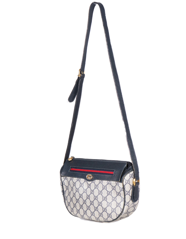 VTG GUCCI MONOGRAM CRESCENT CROSSBODY - Mint Market 