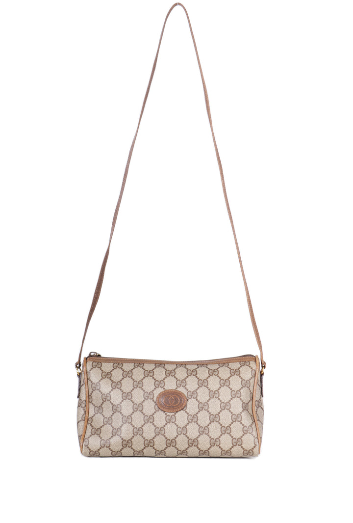 VTG GUCCI 80S TRIANGLE MONOGRAM CROSSBODY BAG - Mint Market 