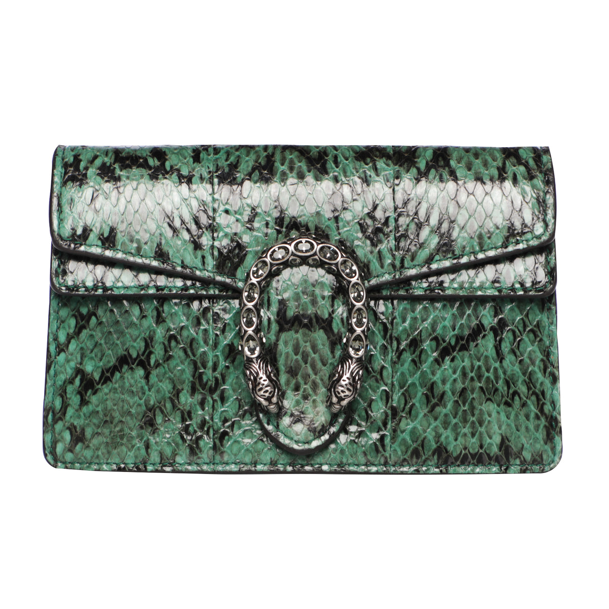 Green Python Gucci Limited Edition Gucci MIni Dionysus Python Emerald Green Crossbody Cha ...