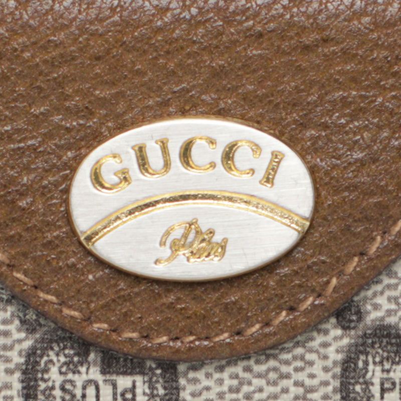Vtg 80s Gucci Plus GG Logo Leather Crossbody Mini Camera Travel Bag