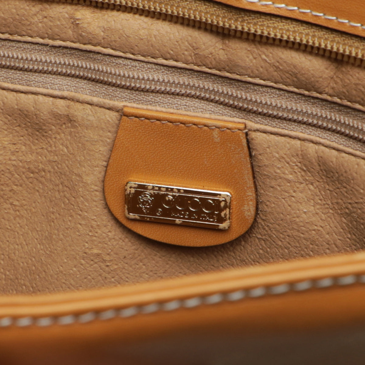 Vintage Gucci Mini Monogram Leather Oversized Clutch Pouch Bag