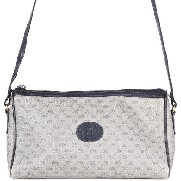 VTG 80S GUCCI MONOGRAM GG WEB TRIANGLE