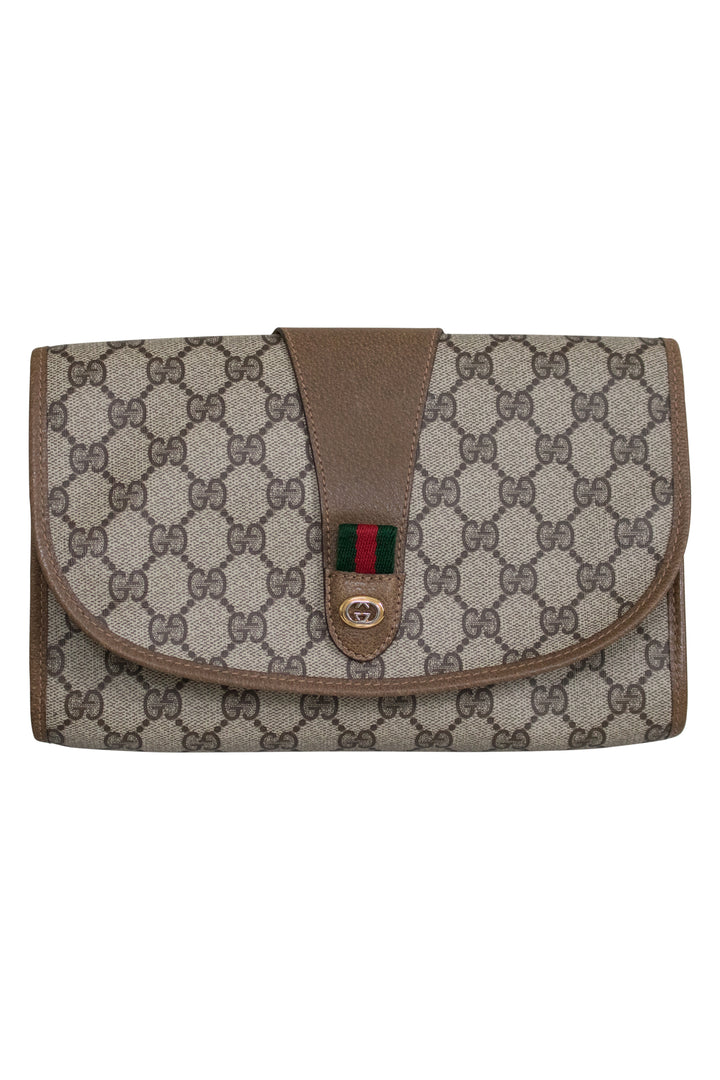 VINTAGE GUCCI MONOGRAM CLUTCH - Mint Market 