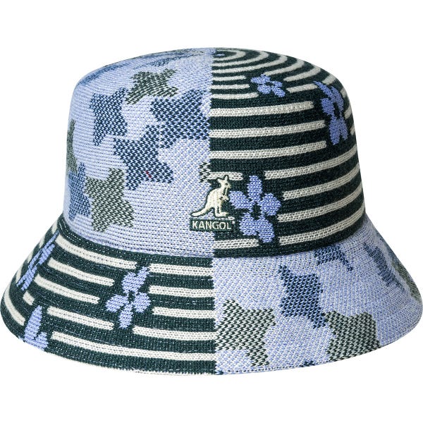Kangol Nature Flip Acrylic Knit Lahinch Bucket Hat - Iced Lilac/Pine