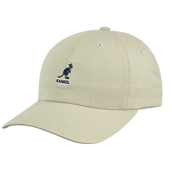 Kangol Washed Baseball Cap Hat - Khaki