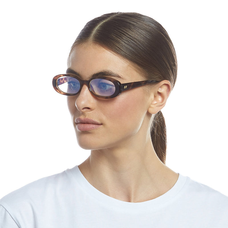 Le Specs - Outta Love - Tort Blue Light Sunglasses