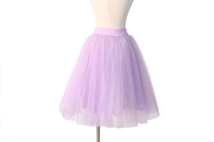HIGH WAIST LILAC TULLE SKIRT - Mint Market 