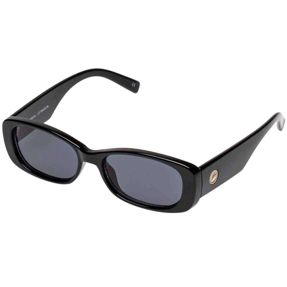 Le Specs -  Unreal! - Shiny Black Sunglasses