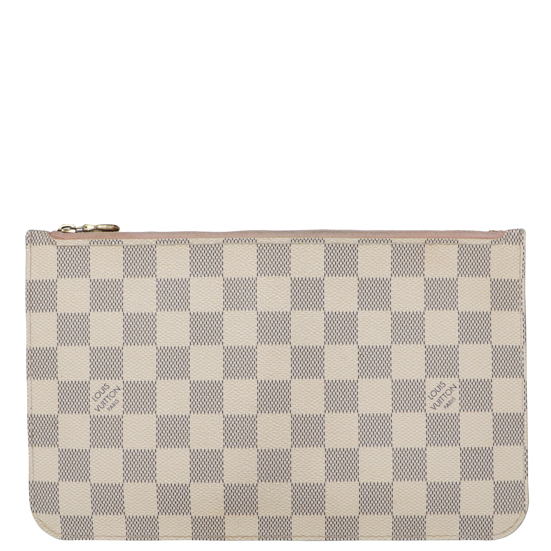Louis Vuitton Damier Azur Checker Leather Neverful D. Azur Tote Bag -  Cream/Grey