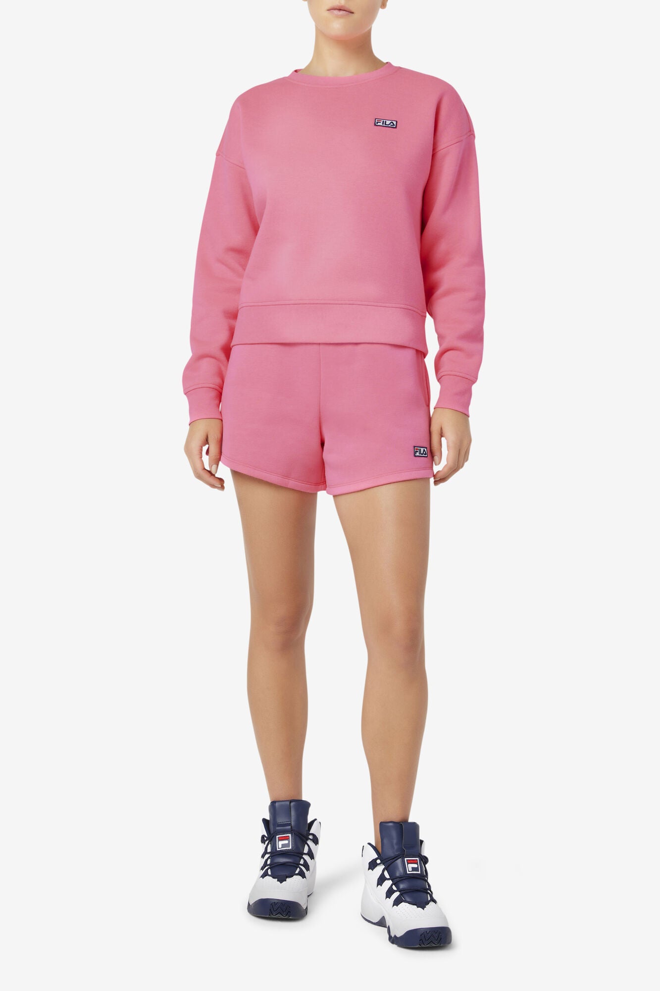 Pink fila sweatshirt hot sale