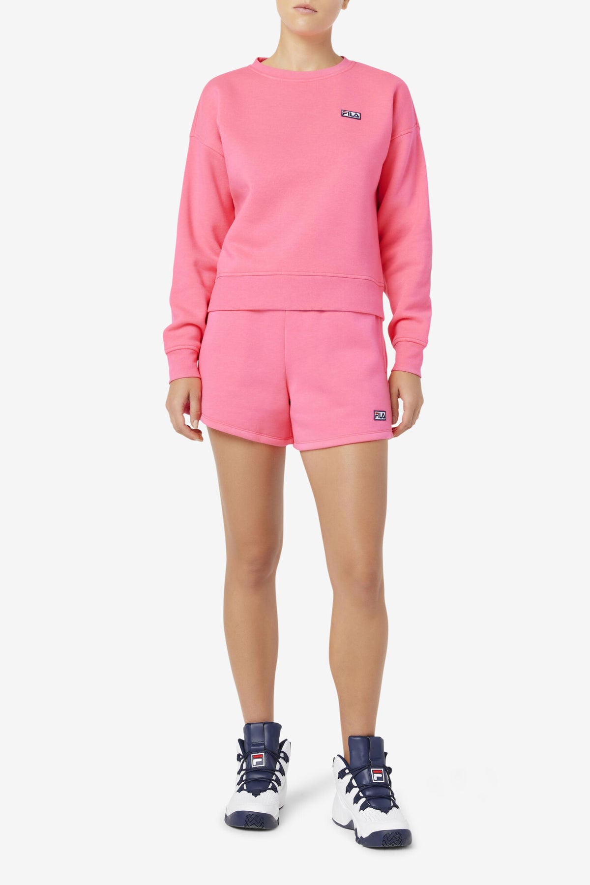Fila Diara Sweatpant Shorts  - Knockout Pink