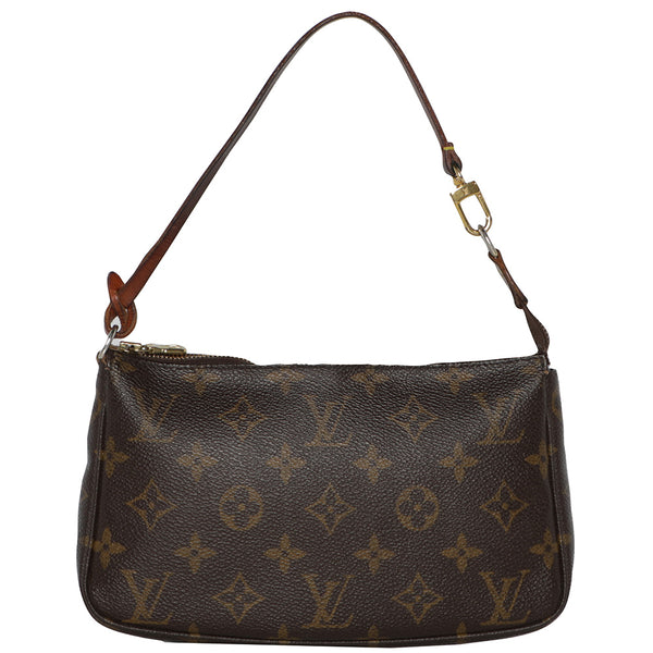 Vintage 2000s Louis Vuitton Pochette Monogram Leather Shoulder Bag
