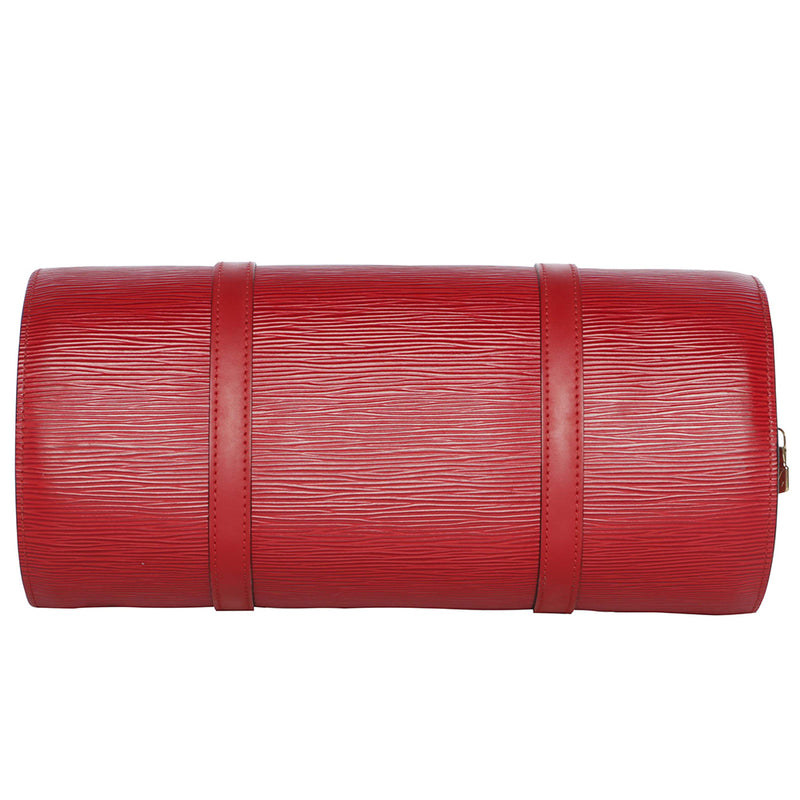 Vintage Louis Vuitton Epi Leather Barrel Papillon 9910 Shoulder Bag w/ mini bag - Rouge