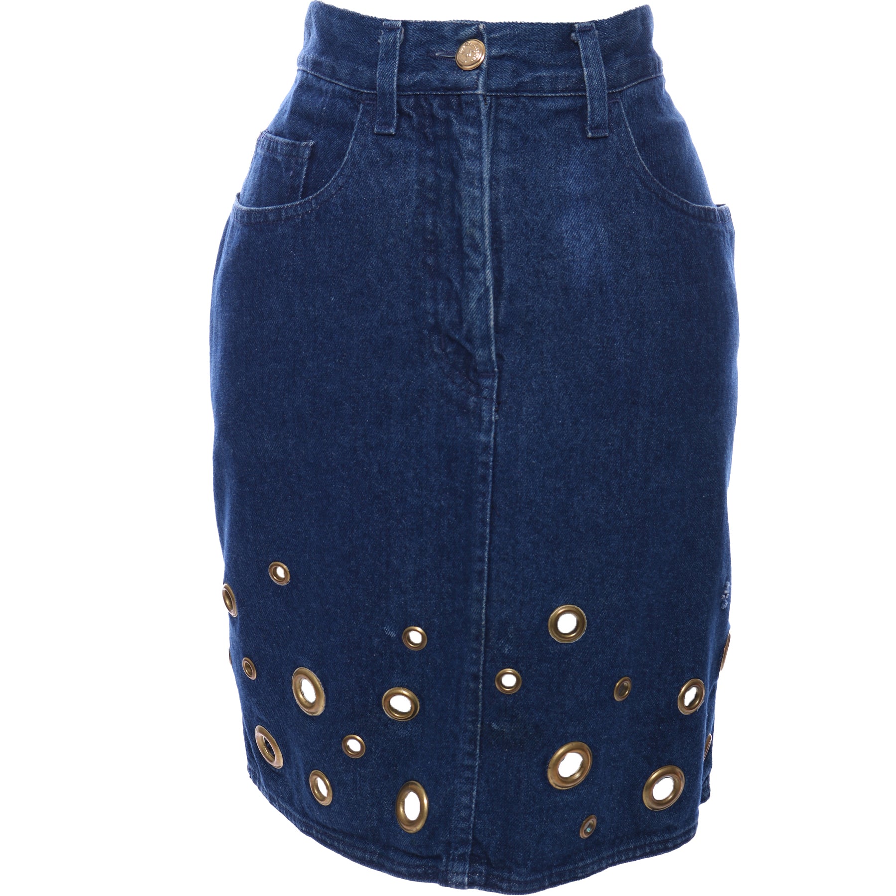 【関税&送料込】Moschino Denim Skirt Moschino Denim Mini Skirt | Blue | FARFETCH