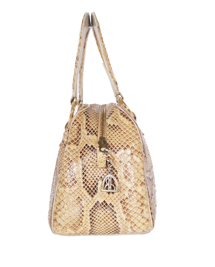 VTG PYTHON MINI BOSTON BAG - Mint Market 
