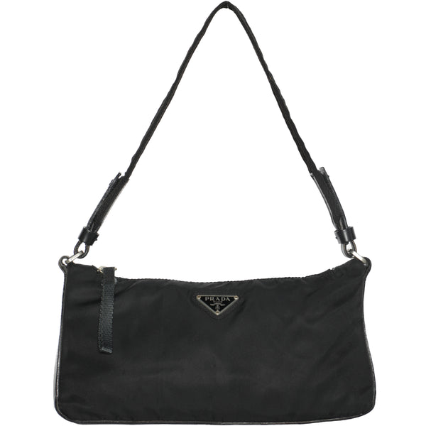 Vintage 2000s PRADA Black NYLON Shoulder Sporty Nylon Bag