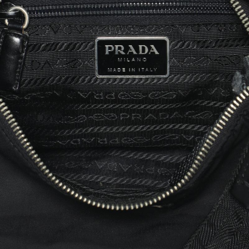 Vintage 2000s PRADA Black NYLON Shoulder Sporty Nylon Bag