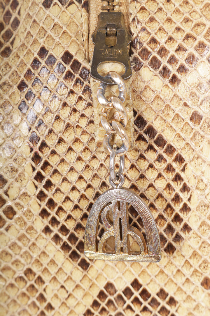 VTG PYTHON MINI BOSTON BAG - Mint Market 