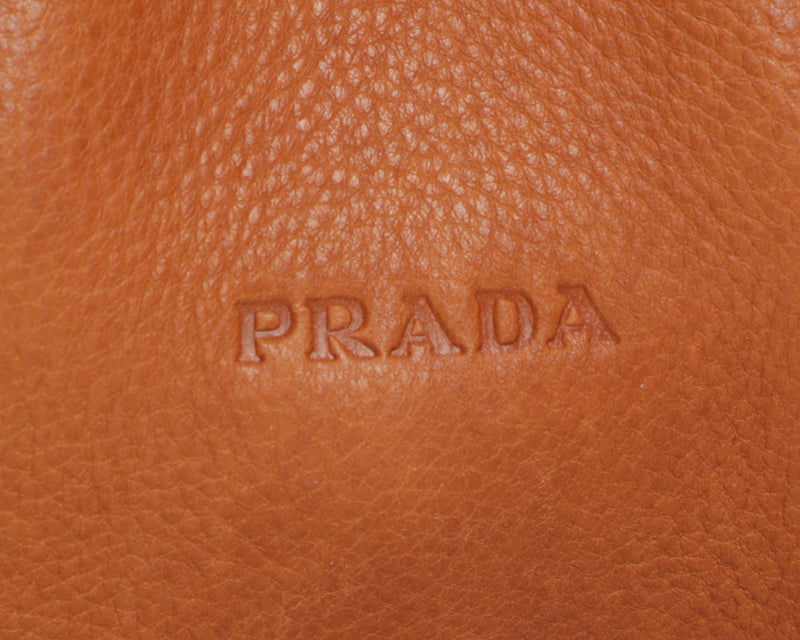 Prada Leather Shoulder Hobo Y2K Shoulder Bag