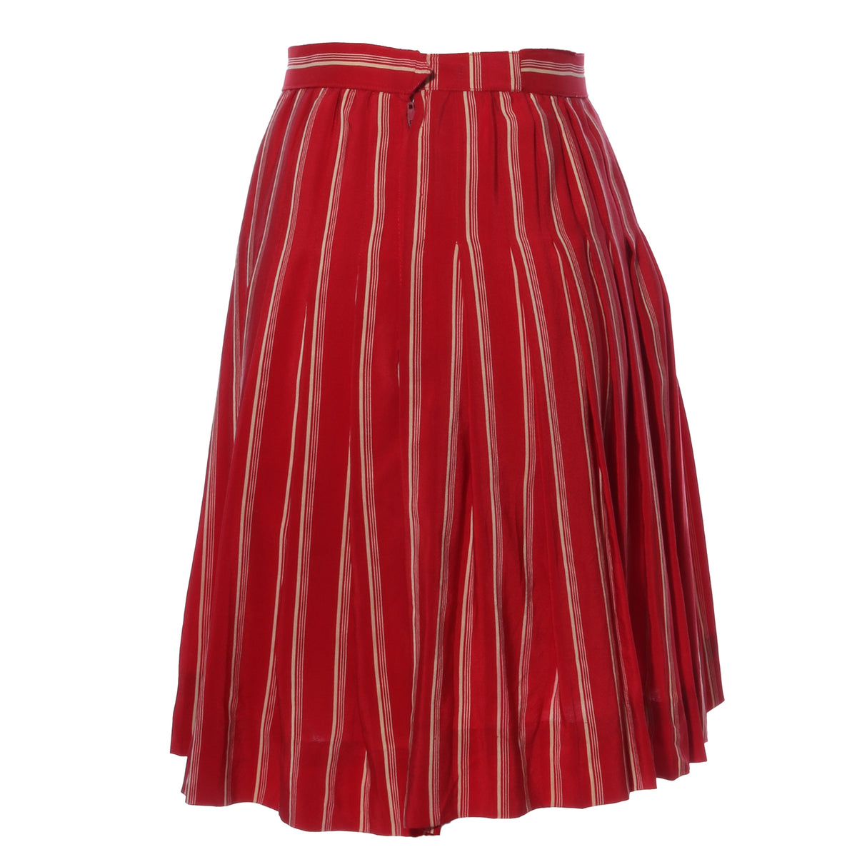 Vtg 60s CHANEL Silk Pleated Mini Skirt S - Mint Market 