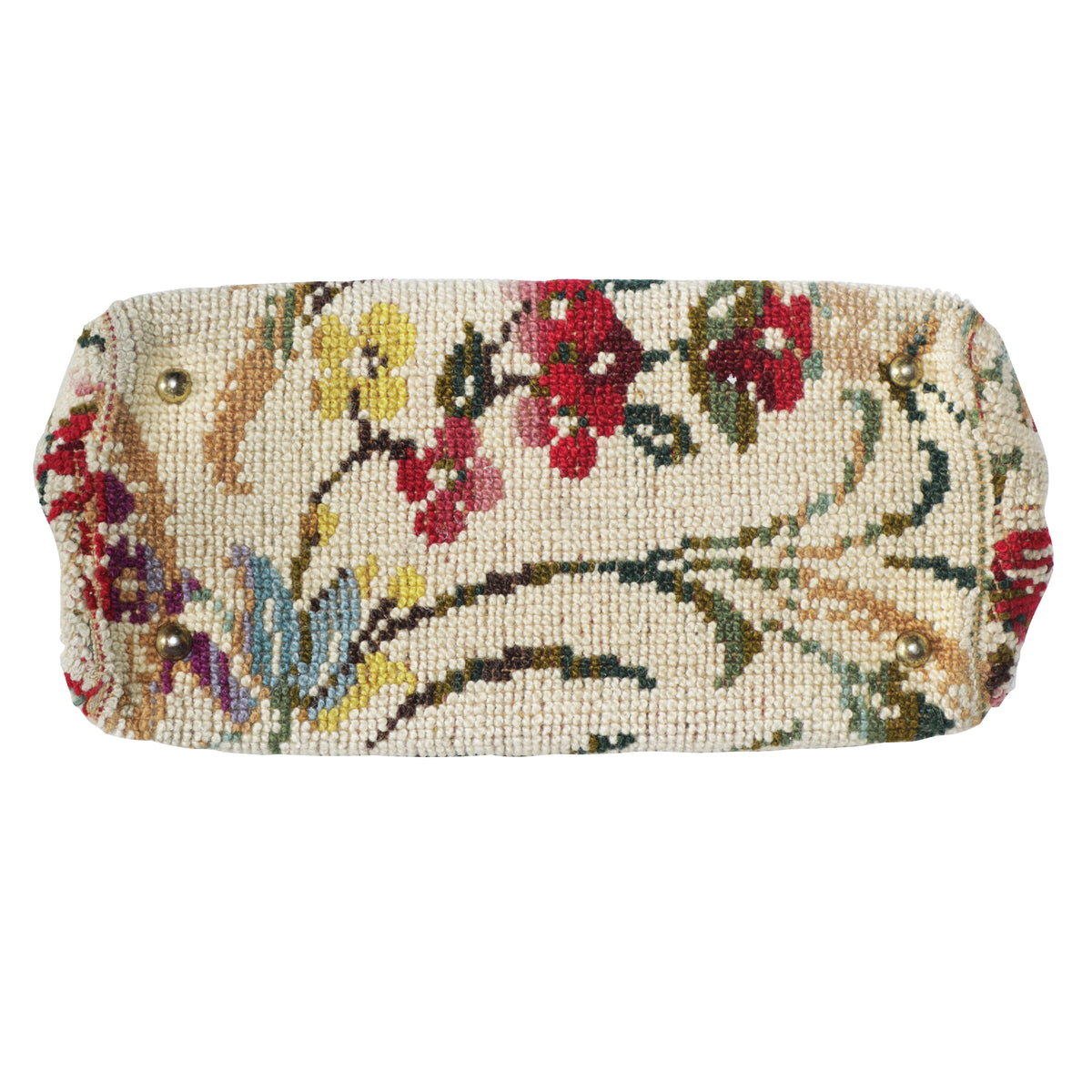 Vintage Tapestry Carpet Floral Doctor Satchel Top Handle Bag