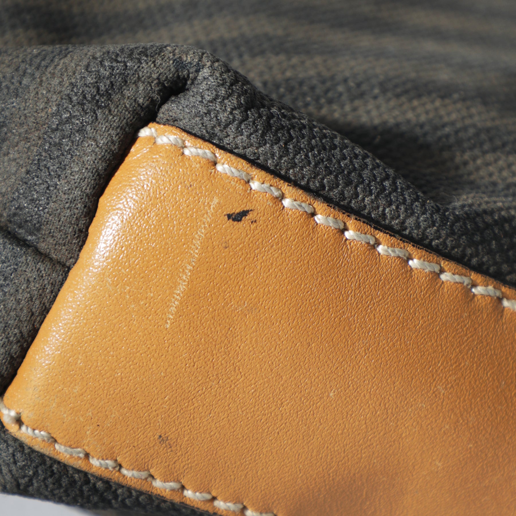 Vintage 80s Fendi Gorgeous Leather Stripe Handbag Purse