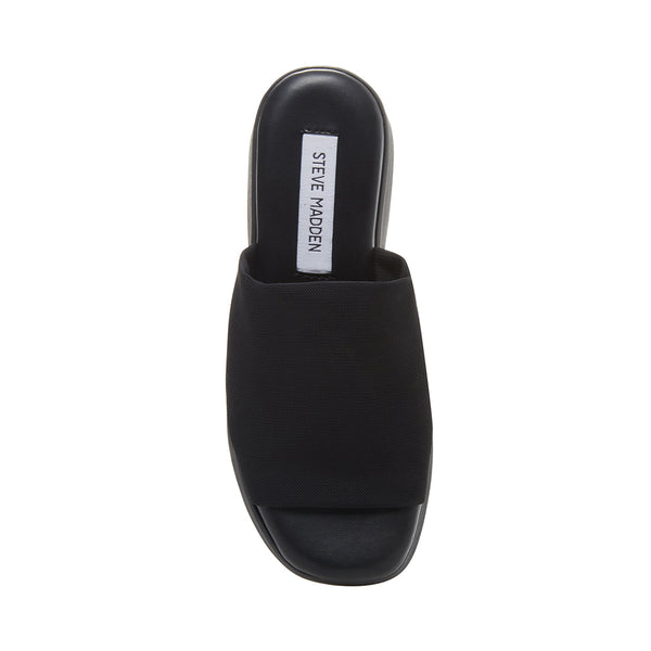 Steve Madden Slinky30 Slide 90s Platform Sandals Slides - Black