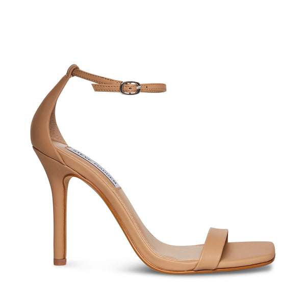 Shaye Ankle Strap Sandal Heels - Natural Nude