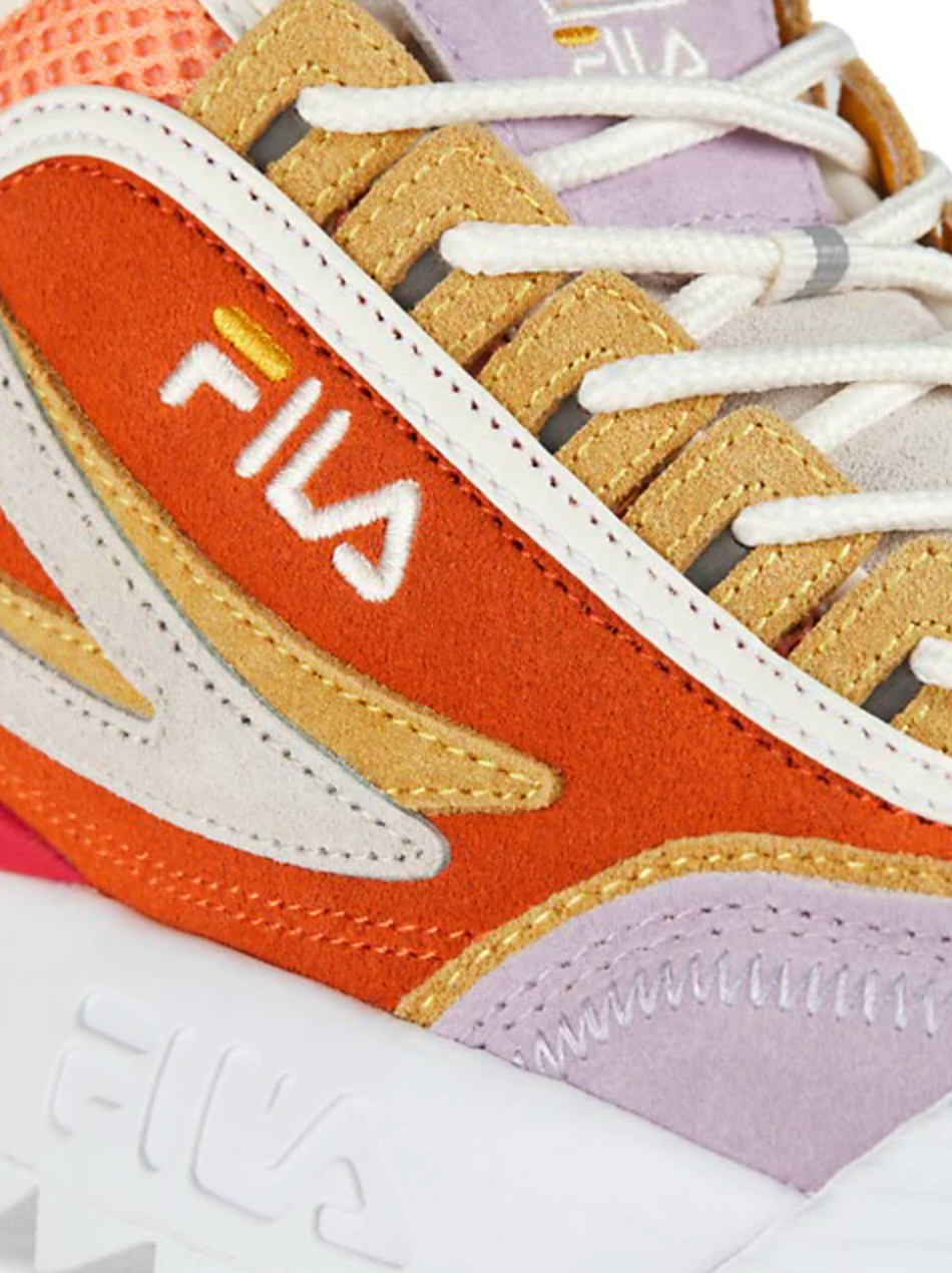Fila Heritage Disruptor II EXP Chunky Leather Colorblock Sneakers