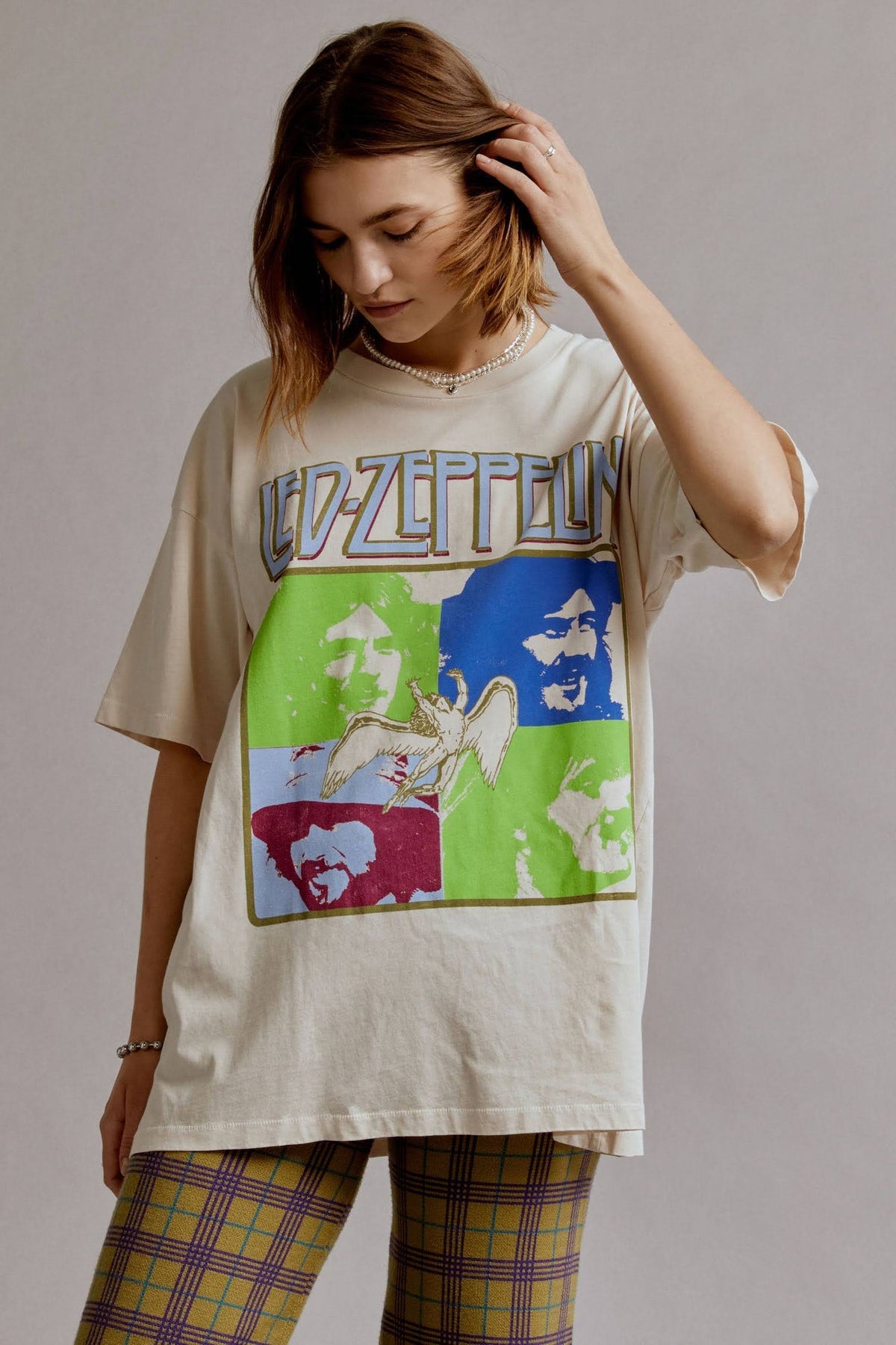 Daydreamer Led Zepplin Four Square Merch Boyfriend T Shirt