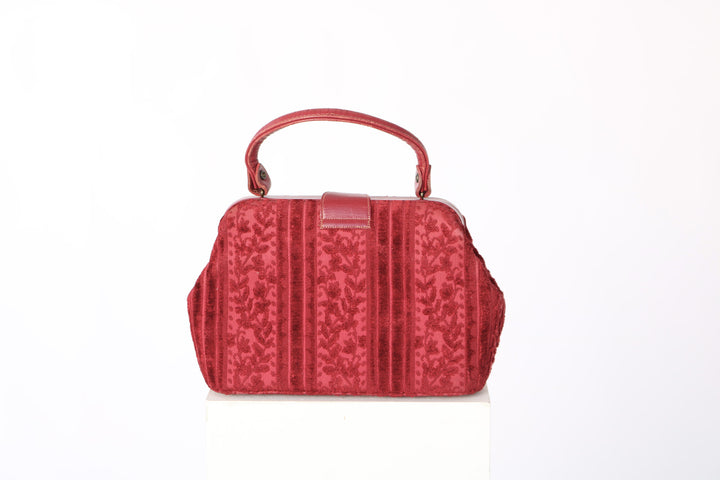 VINTAGE TAPESTRY FUZZY VELVET HANDBAG - Mint Market 